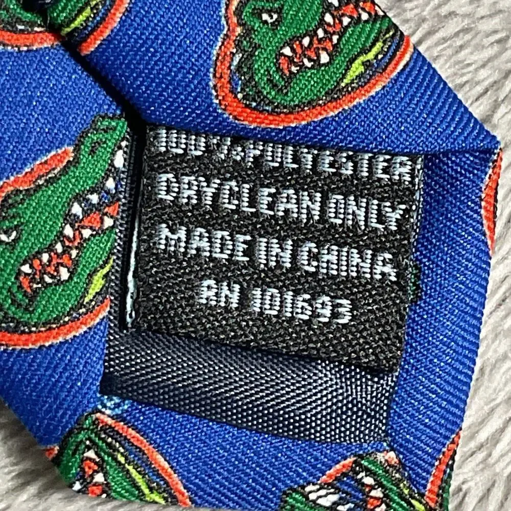 Florida Gators Eagles Wings Neck Tie Blue All Over Logo NCAA Licensed New W Tags